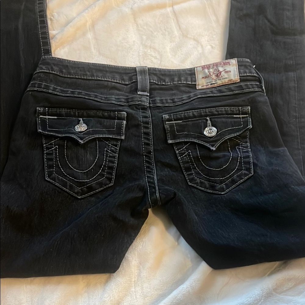 🔥True Religion faded black skinny jean!!🔥